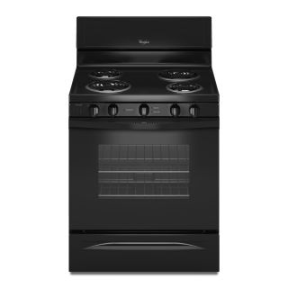 Whirlpool Freestanding 4.8 cu ft Self Cleaning Electric Range (Black) (Common 30 in; Actual 29.875 in)