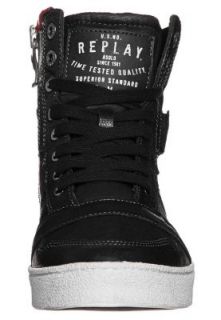 Replay   MOTO   High top trainers   black
