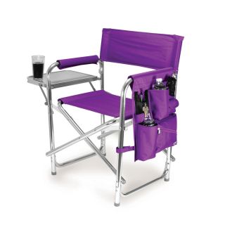Picnic Time Indoor/Outdoor Cast Aluminum Metallic Folding Chair