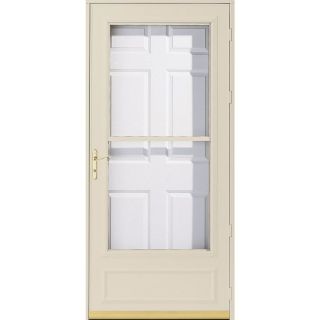 Pella Poplar White Helena Mid View Safety Storm Door (Common 81 in x 36 in; Actual 80.67 in x 37 in)