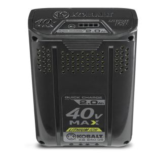 Kobalt 40 Volt 2 Amp Rechargeable Lithium Ion Power Equipment Battery