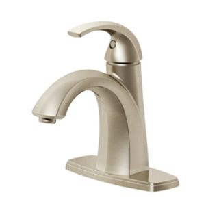 Pfister Selia Brushed Nickel 1 Handle Single Hole WaterSense Bathroom Sink Faucet (Drain Included)