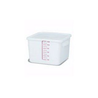 Rubbermaid White Containr Plastic Spacesavr 12Qt (9F07WH) Category Square Containers & Lids   Food Savers