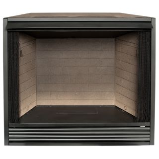 ProCom 43 in W Black Vent Free Gas Fireplace Firebox Without Logs
