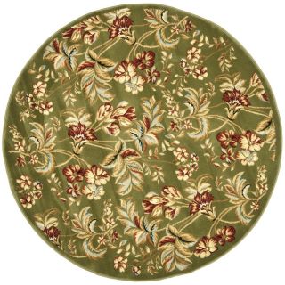 Safavieh Lyndhurst 5 ft 3 in x 5 ft 3 in Round Green Transitional Area Rug