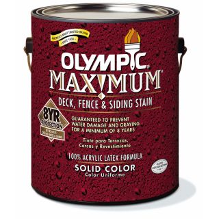 Olympic 1 Gallon Stonehedge Solid Exterior Stain