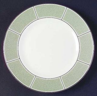 Wedgwood Shagreen Jade Salad Plate, Fine China Dinnerware   Green Textured Rim,P