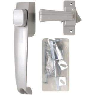 WRIGHT PRODUCTS 3.5 in Pewter Screen Door and Storm Door Push Button Latch
