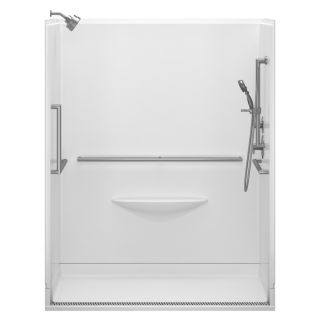 Delta Delta Bathing Systems 78.75 in H x 39 in W x 63 in L Bright White Acrylic 1 Piece Shower