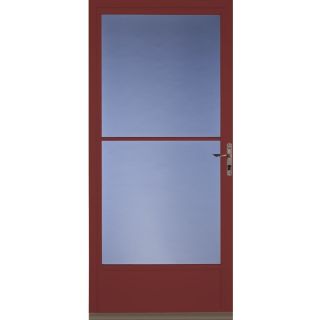 Pella Cranberry Mid View Tempered Glass Storm Door (Common 81 in x 36 in; Actual 80.78 in x 37 in)