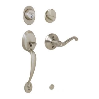 Schlage Plymouth Satin Nickel Residential Single Lock Door Handleset