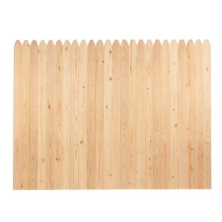 Spruce Stockade Wood Fence Panel (Common 6 ft x 8 ft; Actual 6 ft x 8 ft)