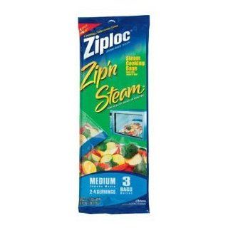 Zip and Steam Cooking Bags [ 1 Package Contains 3 Bags]   Disposable Household Food Storage