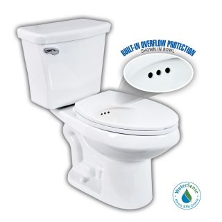 Penguin Toilets White 1.28 GPF (4.85 LPF) 12 in Rough In WaterSense Elongated 2 Piece Comfort Height Toilet
