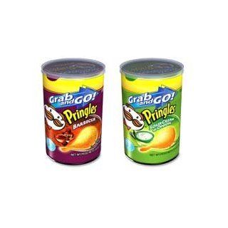 Marjack Products   Pringles, 2.61 oz., 12/CT, Barbeque   Sold as 1 CT   Pringles Grab and Go Potato Crisps are the perfect size for snacking on the run. Serving of crisps contains zero grams of trans fat and cholesterol. 2.61 oz. container is resealable an
