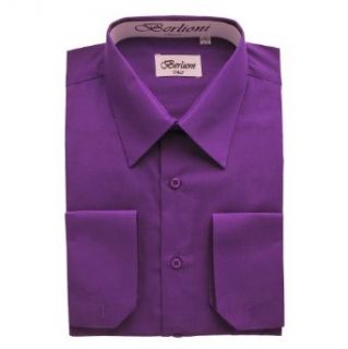 Elegant Men's Button Down Purple Dress Shirt at  Mens Clothing store King Size Dress Shirts