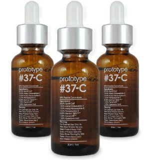 Prototype 37 C 3pack   Anti Aging Serum   Best Anti Aging Serum   Anti Wrinkle Products That Contains 99% Peptide Concentration Health & Personal Care