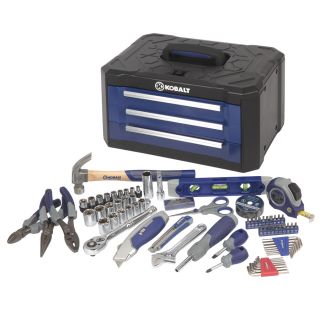 Kobalt 84 Piece All Purpose Tool Set with 3 Drawer Case