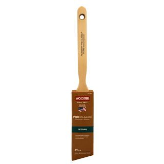 Wooster Angle Sash Natural Paint Brush (Common 1.5 in; Actual 1.5 in)