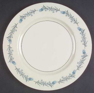 Haviland Clinton Dinner Plate, Fine China Dinnerware   Ny, Blue Flowers, Cream R