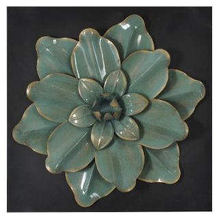 Glazed Flower Wall Sculpture