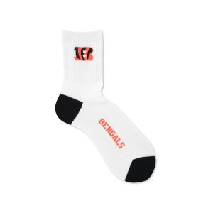 Cincinnati Bengals For Bare Feet Ankle White 501 Med Sock