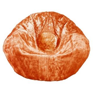 Bean Bag Chair Ace Bayou Chenille Bean Bag Chair   Tangerine