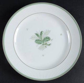 Royal Copenhagen Green Melodi Dinner Plate, Fine China Dinnerware   Green Band A