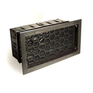Air Vent Black Metal Foundation Vent (Fits Opening 16 in x 8 in; Actual 17.5 in x 9.75 in x 11.875 in)