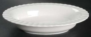 Royal Worcester Warmstry White 10 Oval Vegetable Bowl, Fine China Dinnerware  