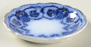 Johnson Brothers Eclipse (Flow Blue) Butter Pat, Fine China Dinnerware   Flow Bl