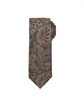 Heritage Collection Narrower Tapestry Paisley On Herringbone Ground Tie JoS. A.