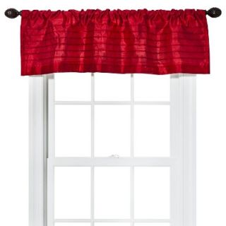 Threshold Silk Window Valance   Red (54x15)