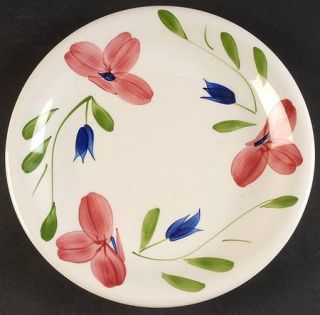 Maxam (Italy Portugal) Max6 Dinner Plate, Fine China Dinnerware   Pink,Blue Flow