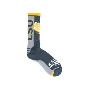 LSU Tigers For Bare Feet Jump Key Curve Sock