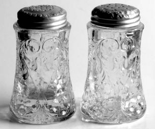 McKee Rock Crystal Clear Salt and Pepper Set   Clear,Depression Glass