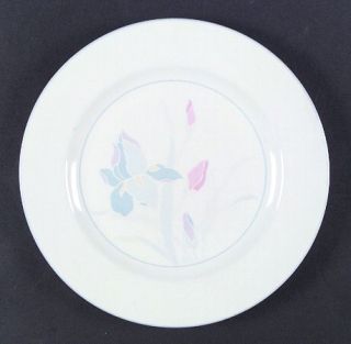Excel Bouquet Dinner Plate, Fine China Dinnerware   Single Pink&Blue Flower, Lig