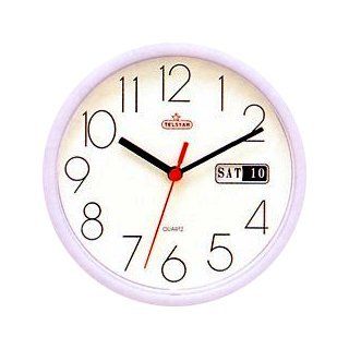 Date and Day Round Wall Calendar Office Clock  