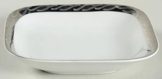 Fukagawa 2160 Fruit/Dessert (Sauce) Bowl, Fine China Dinnerware   Platinum Desig