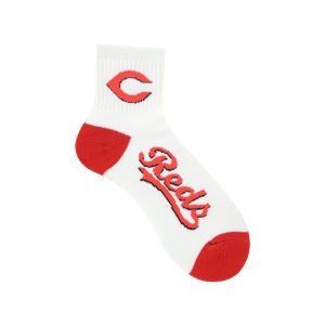 Cincinnati Reds For Bare Feet Ankle White 501 Med Sock