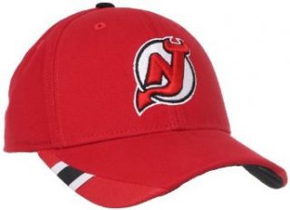 NHL New Jersey Devils Structured Adjustable Hat, One Size  Sports Fan Baseball Caps  Clothing