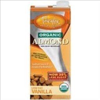 Pacific Foods   Pacific Natural Naturally Almond Vanilla Low Fat Beverage 32 Oz (Pack of 12)   Instant Breakfast Drinks