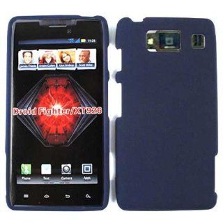 MATTE CELL PHONE COVER PROTECTOR FACEPLATE HARD CASE FOR MOTOROLA DROID RAZR HD XT926 NON SLIP NAVY BLUE A008 XXC Cell Phones & Accessories