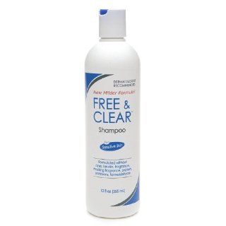 Free and Clear Shampoo for Sensitive Skin 12 Oz (Pack of 3) Health & Personal Care