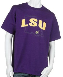NCAA LSU Tigers 100% Cotton Short Sleeve T Shirt, Purple, Medium  Fashion T Shirts  Sports & Outdoors