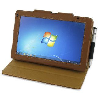 PDair BX2 Brown Leather Case for HP Slate 500 Tablet PC Computers & Accessories