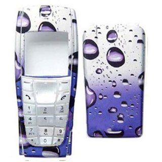Cell Phone Hard Plastic Faceplate Fits Nokia 6200 Blue Raindrops AT&T (does not fit Nokia 6220 or 6220c or 6220 Classic) Cell Phones & Accessories