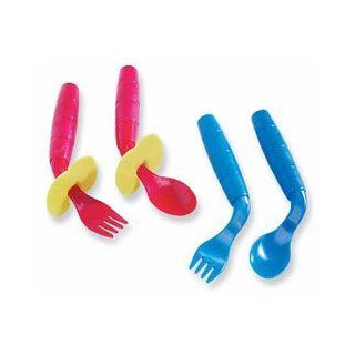 EasieEaters Curved Utensils Right handed Utensils   Model 1447 Health & Personal Care