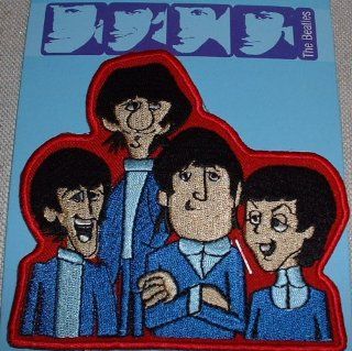 The BEATLES Cartoon Group Embroidered PATCH 