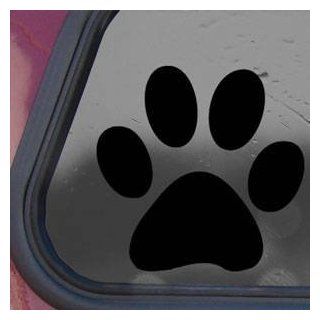 Dog Paw Black Decal Sticker Laptop Wall Notebook Car Die cut Black Decal Sticker   Decorative Wall Appliques  